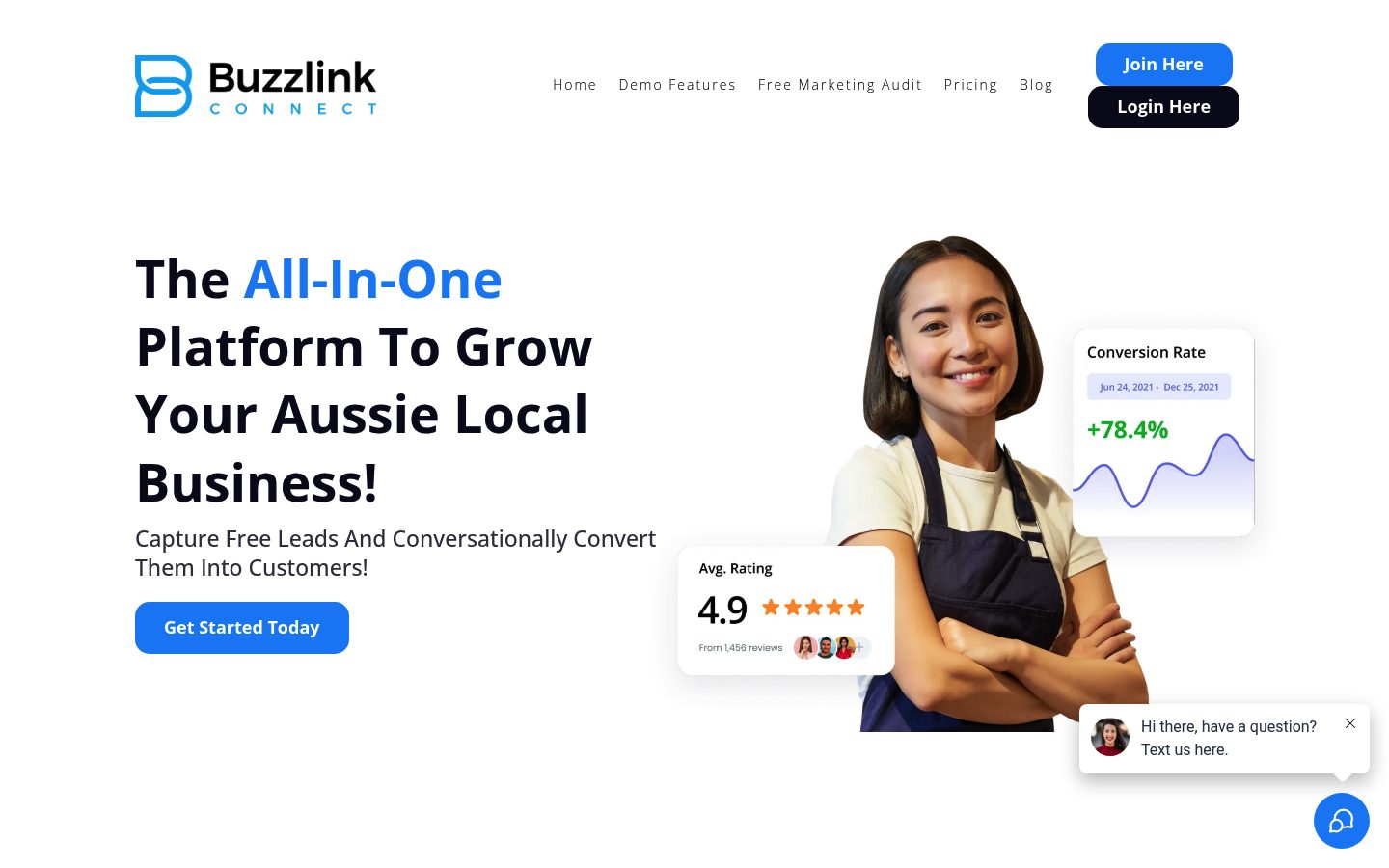 Buzzlink connect website preview