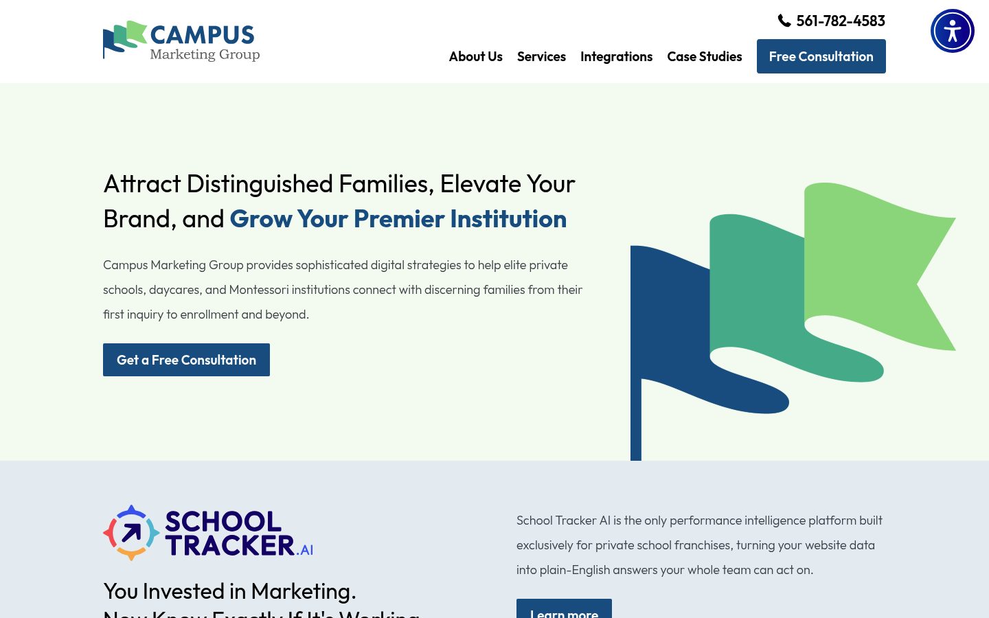 Campus Marketing Group website preview