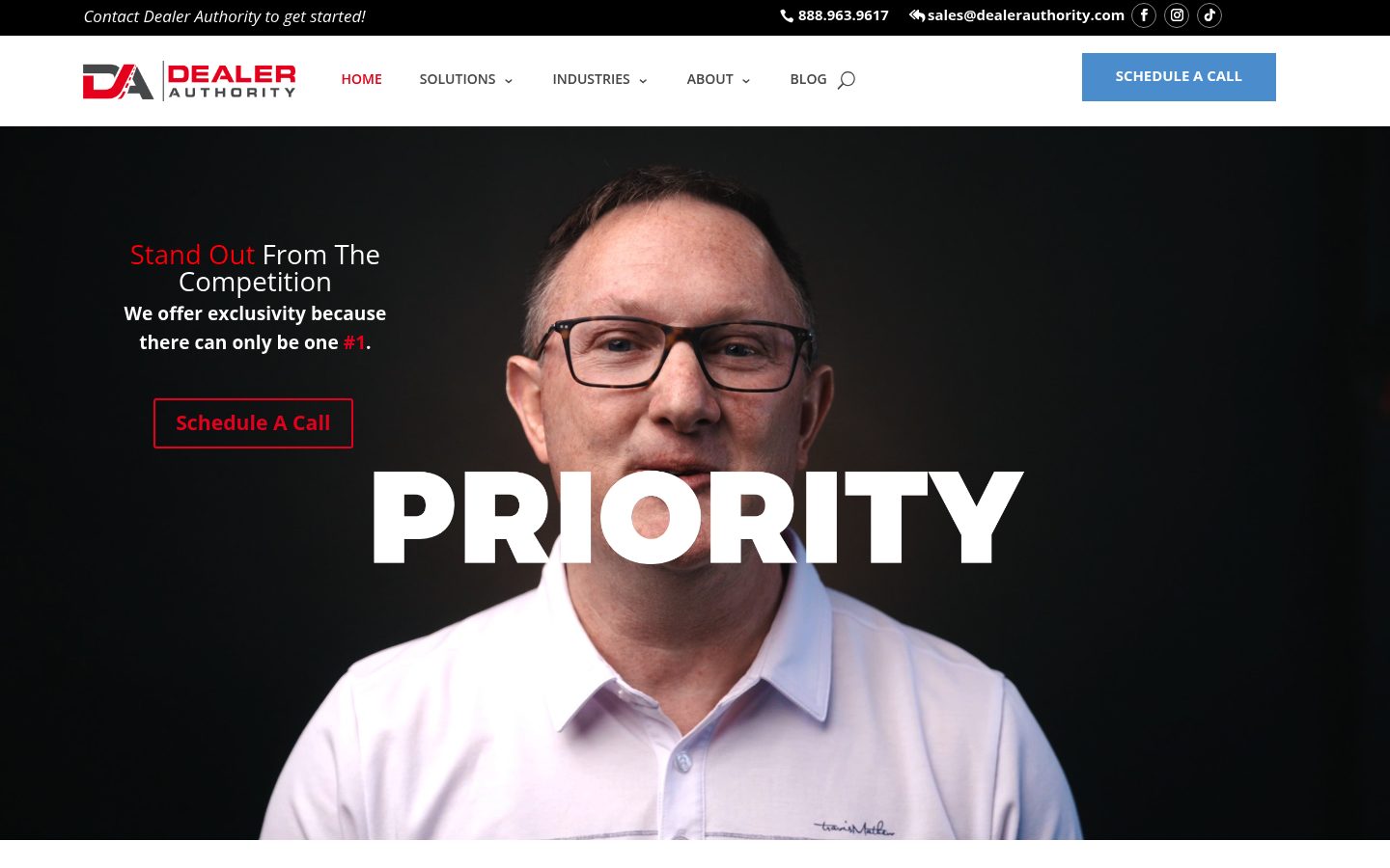 Dealer Authority website preview