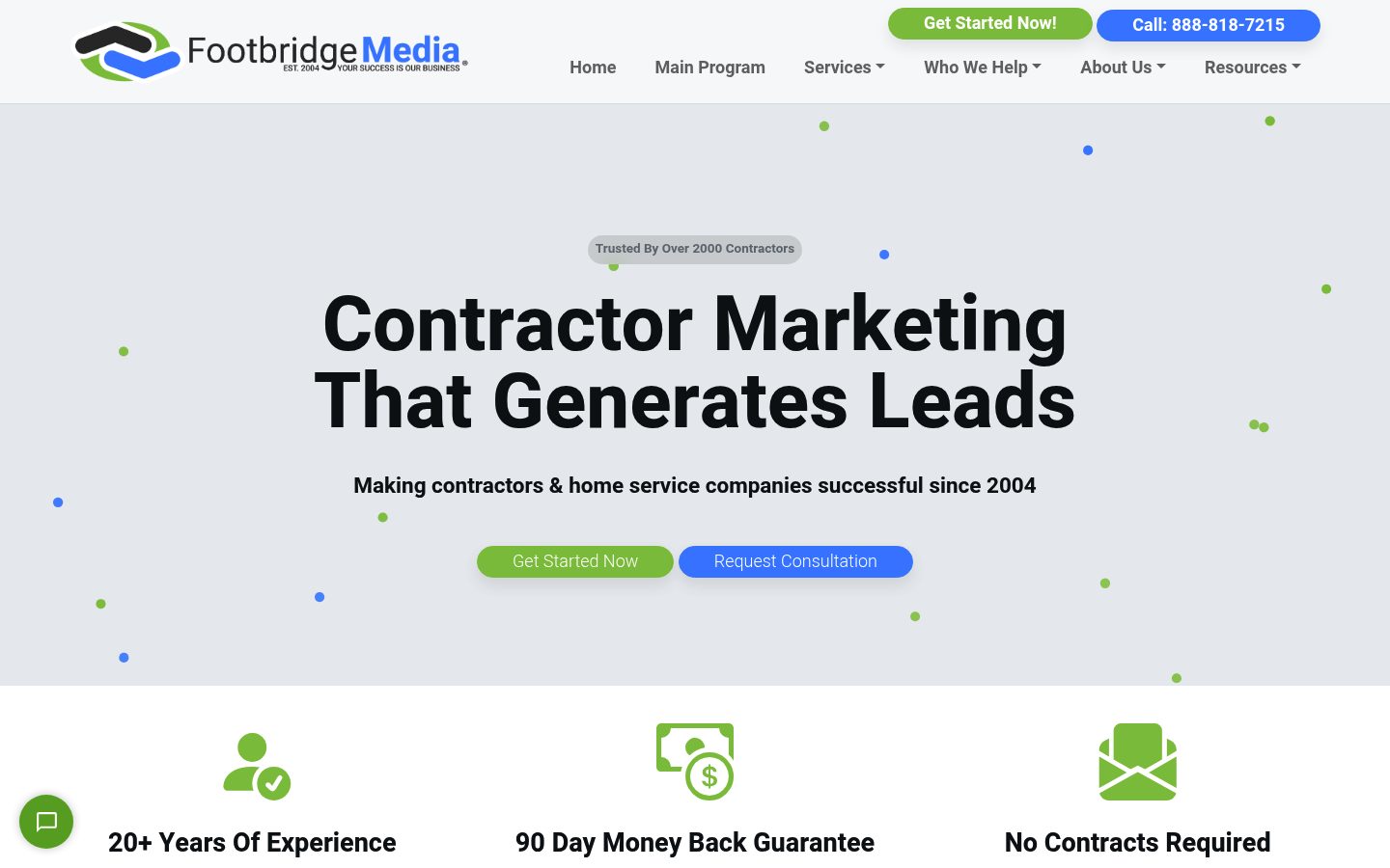 Footbridge Media website preview