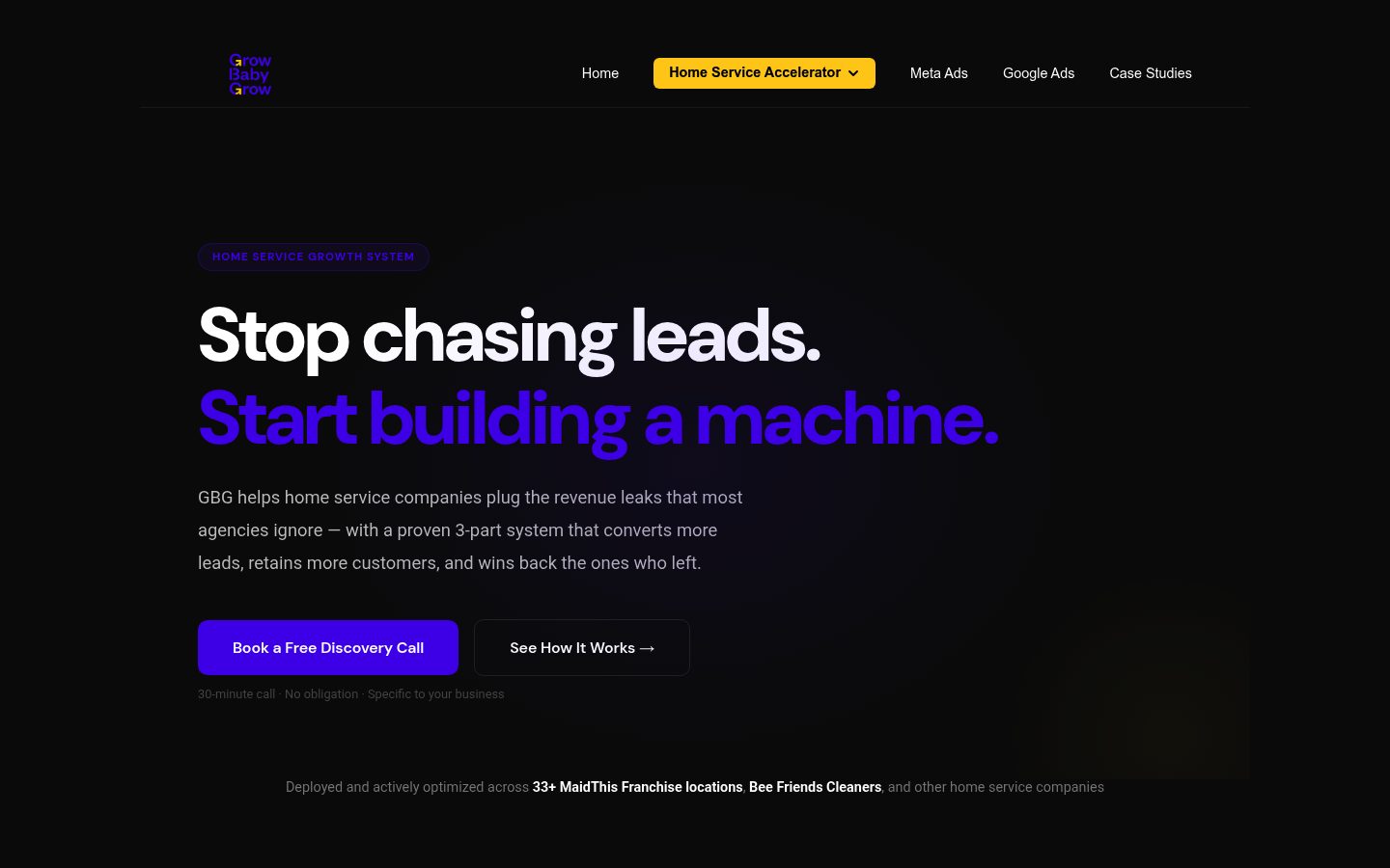GBG Marketing website preview