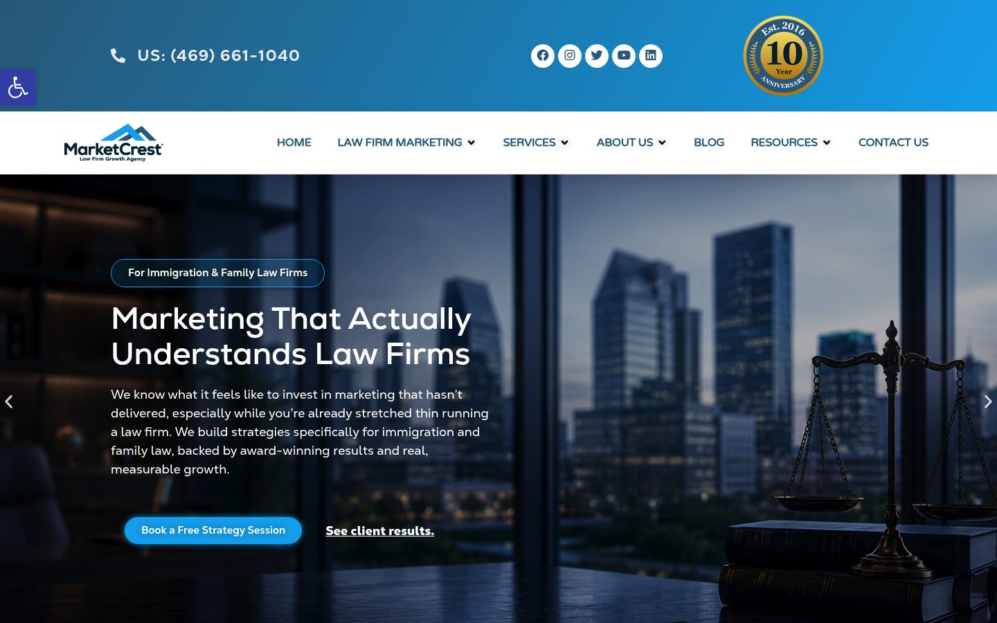 MarketCrest, LLC website preview