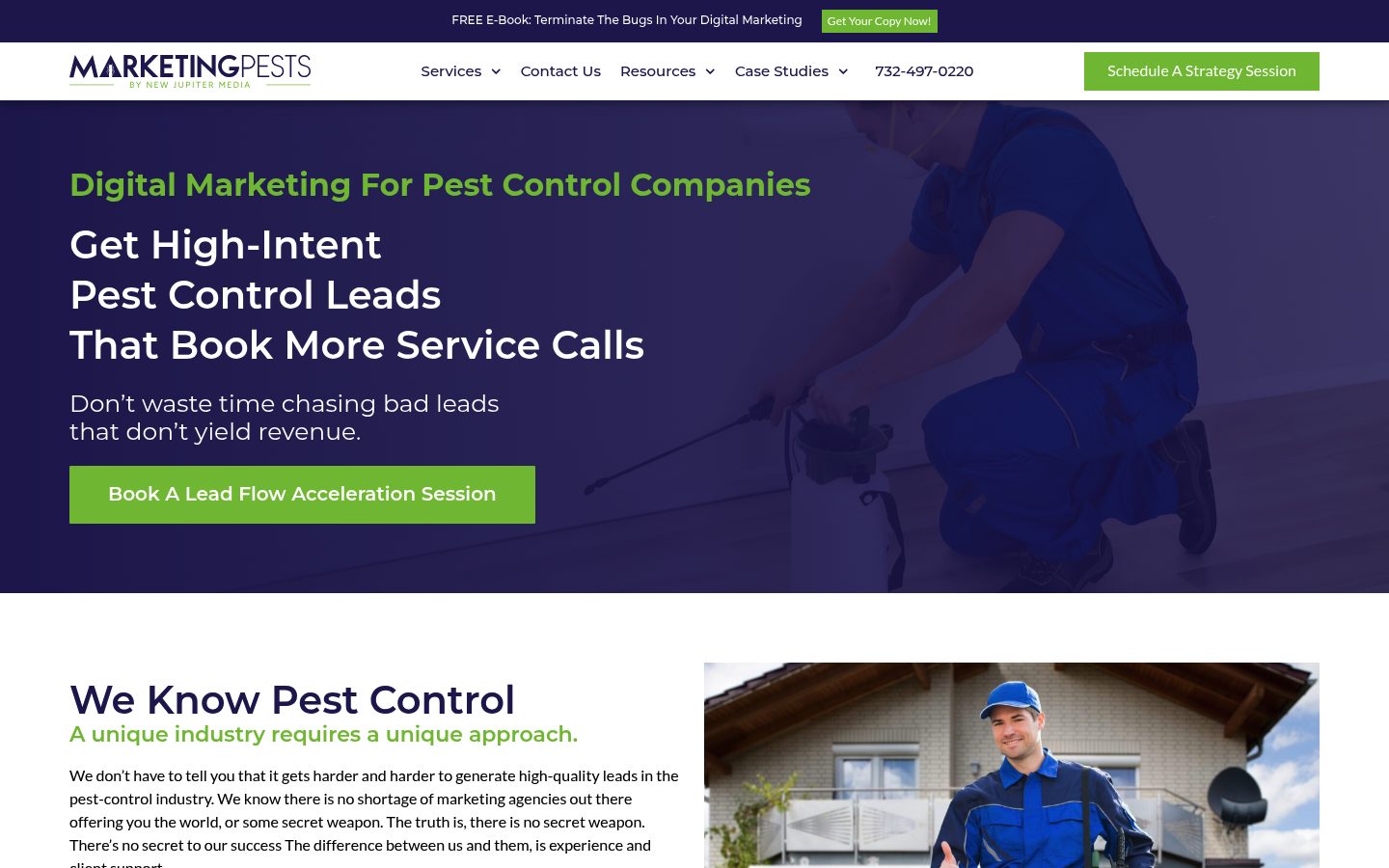 MarketingPests website preview