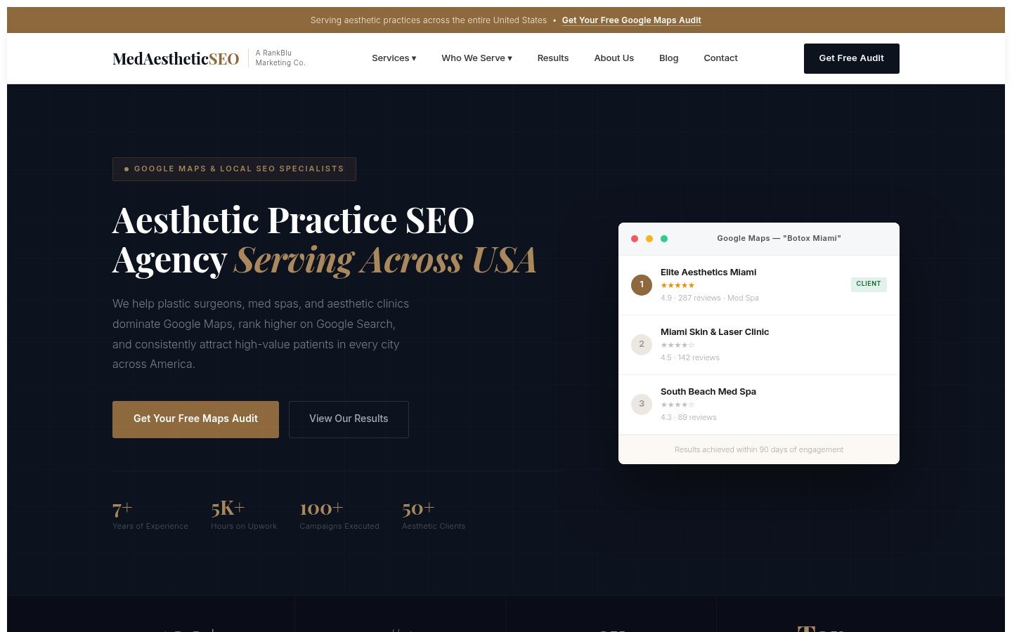 MedAestheticSEO website preview