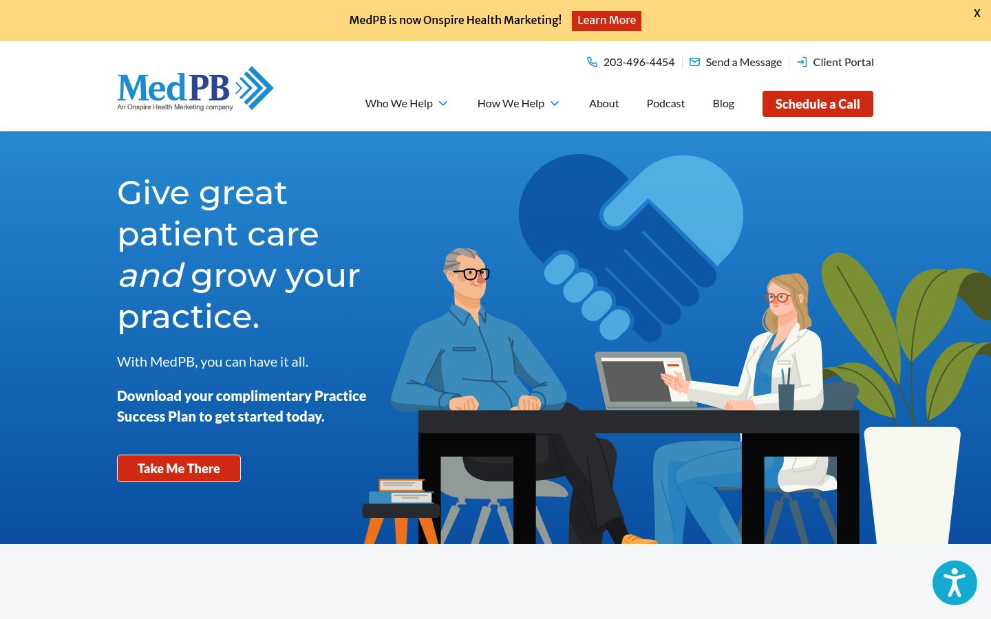 MedPB website preview