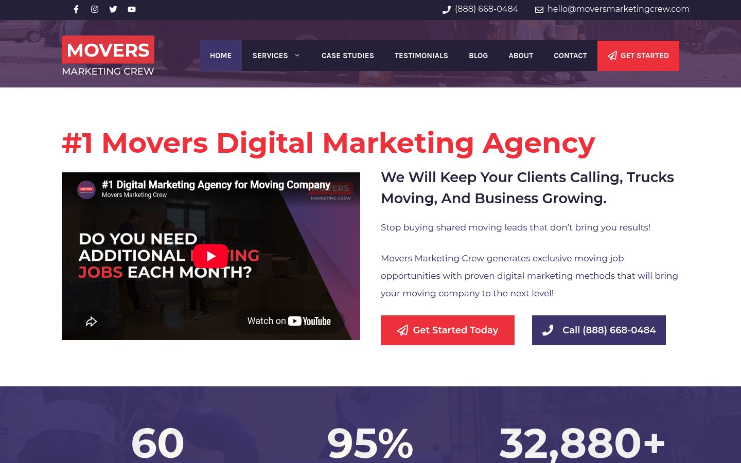 Movers Marketing Crew website preview