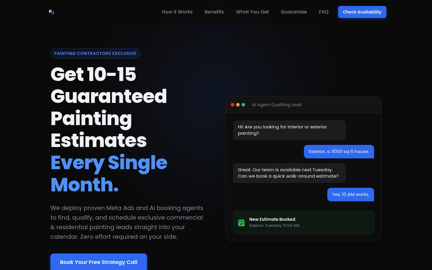 PaintGro website preview