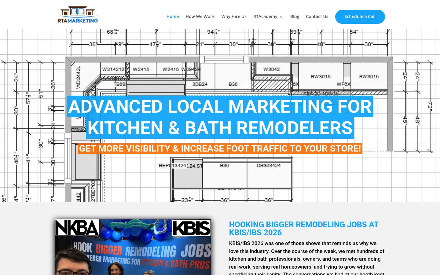 RTA marketing INC website preview