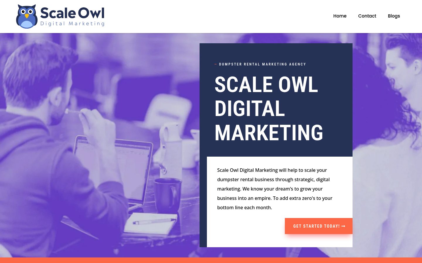 Scale Owl website preview