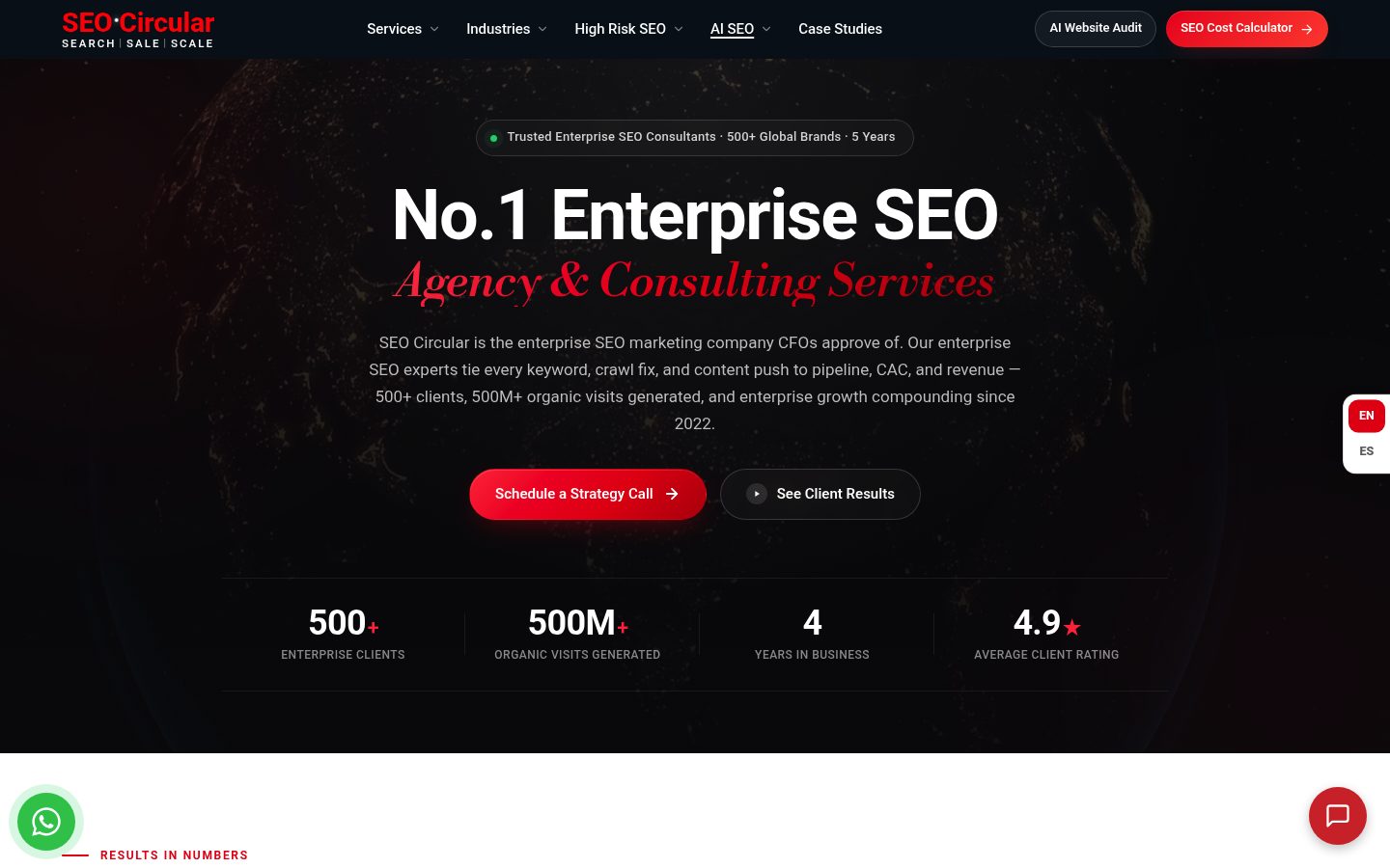 SEO Circular website preview
