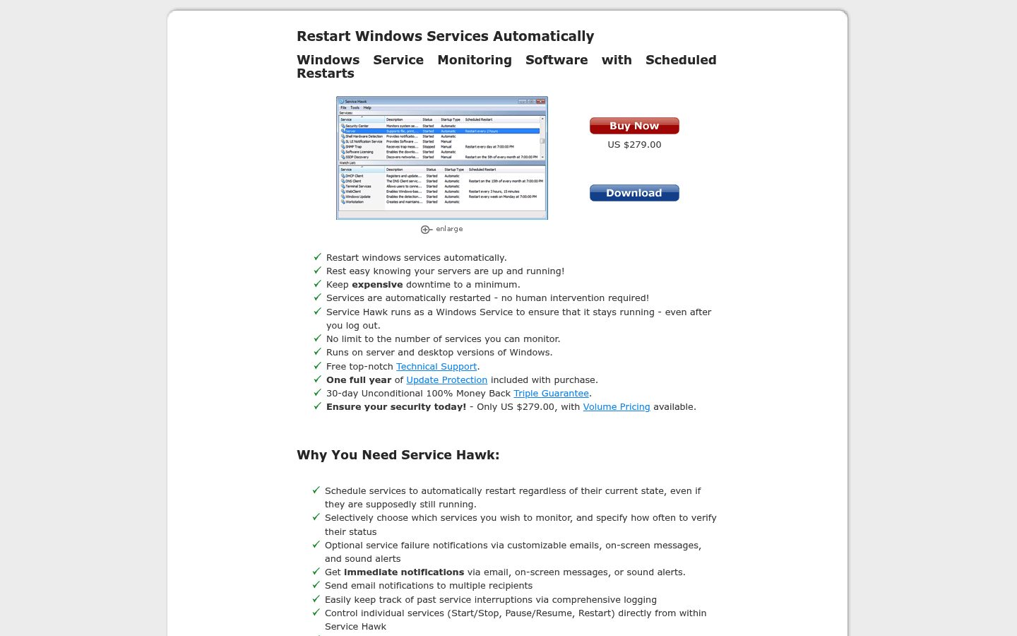 ServiceHawk website preview