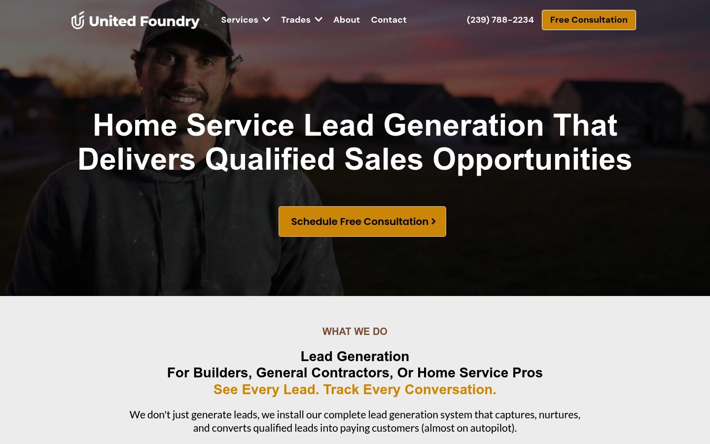 United Foundry website preview